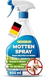 Gerobug Motten-Spray 500 ml - Motten schnell & effektiv loswerden mit Langzeitwirkung - Mottenmittel für Lebensmittelmotten & Kleidermotten - Motten bekämpfen Alternative
