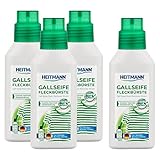 HEITMANN Gallseife Fleckenbürste, 4 Stück