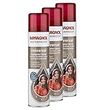 Imprägnol Spray 400ml, 3er Pack: Wetterschutz für Leder, Textilien, Hightechgewebe, atmungsaktiver Schutz vor Nässe und Schmutz mit Membranfunktion - ideal für Taschen, Schuhe, Kleidung