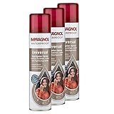 Imprägnol Universal Imprägnierspray 3x400ml: Wetterschutz für Leder, Textilien & Hightechgewebe, atmungsaktiver Schutz vor Nässe & Schmutz mit Membranfunktion - ideal für Taschen, Schuhe, Kleidung